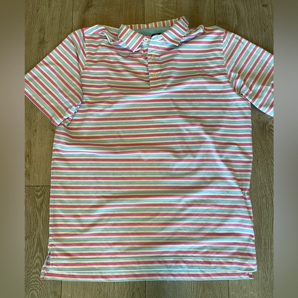 Footjoy Heather Stripe Lisle Polo
